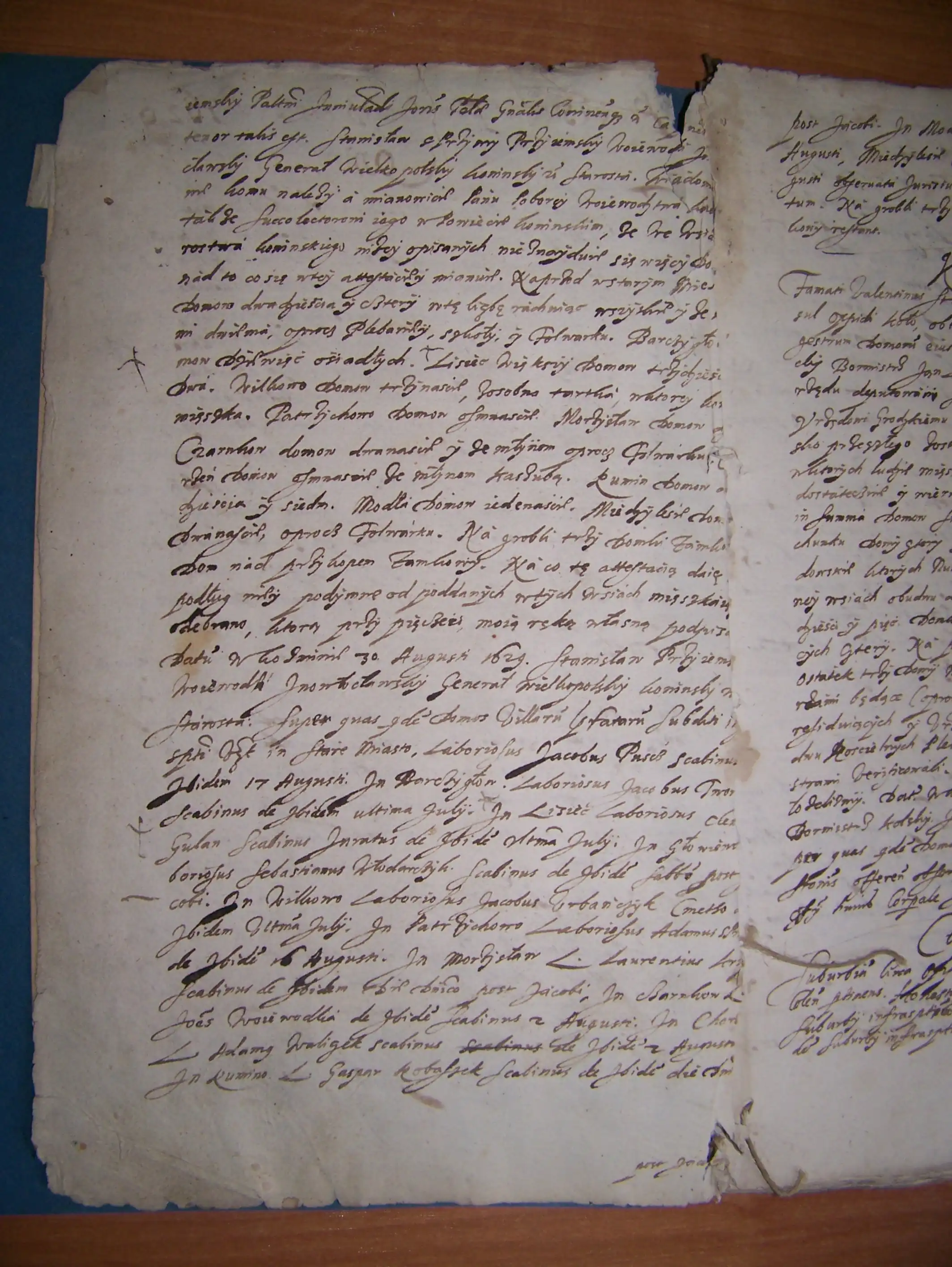 Archiwum Państwowe w Poznaniu, Księgi sądu i urzędu grodzkiego w Koninie, sygn. Konin Gr. 163, k. 1v.