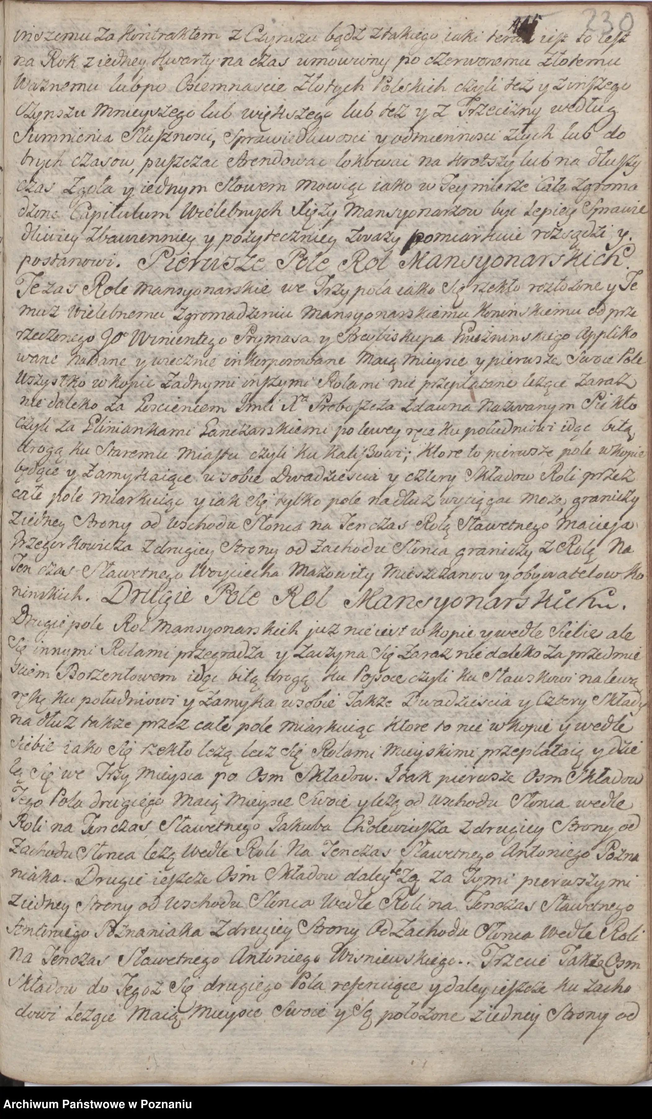 Archiwum Państwowe w Poznaniu, Akta miasta Konin, sygn. I/8, s. 230