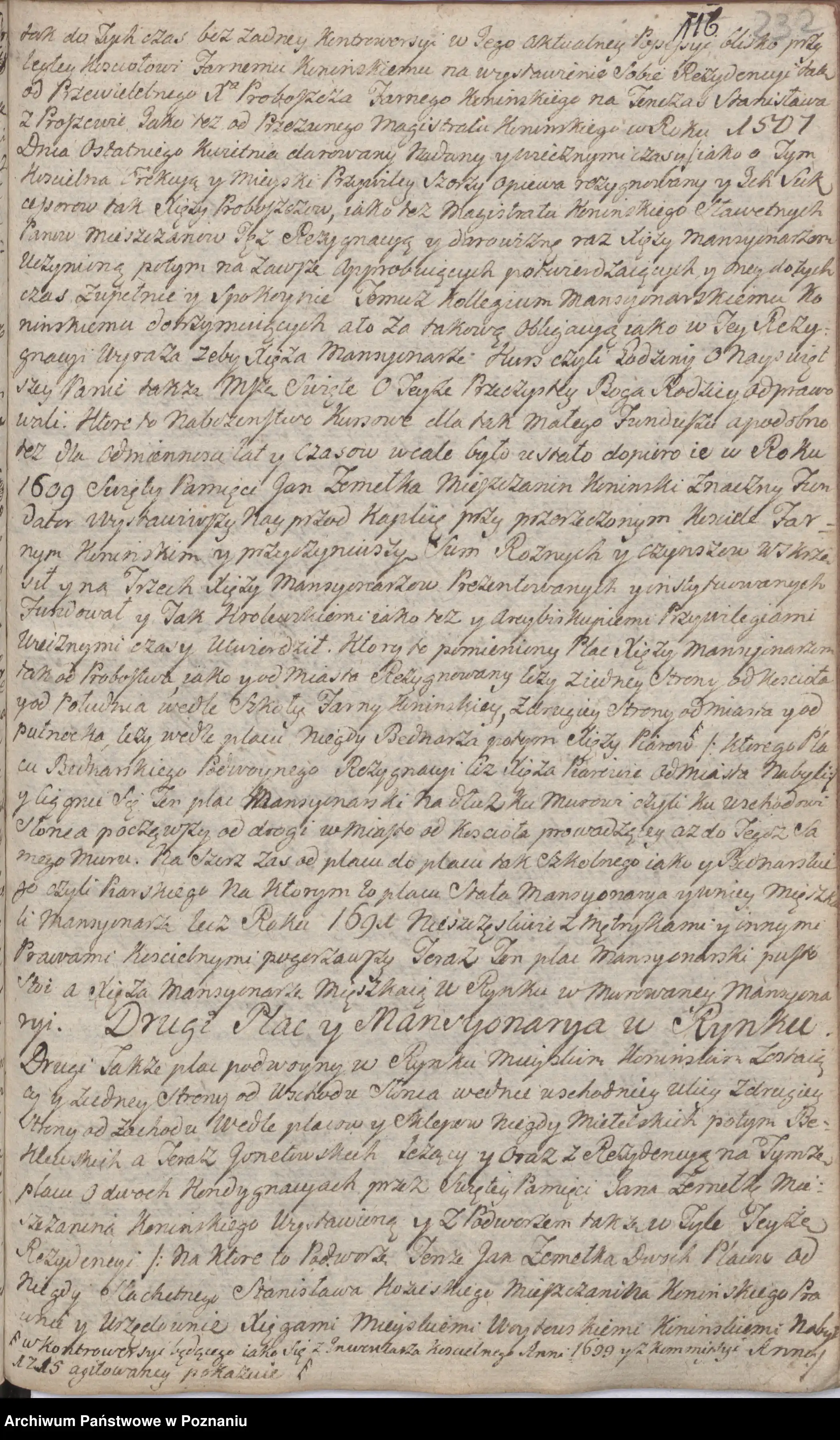 Archiwum Państwowe w Poznaniu, Akta miasta Konin, sygn. I/8, s. 232