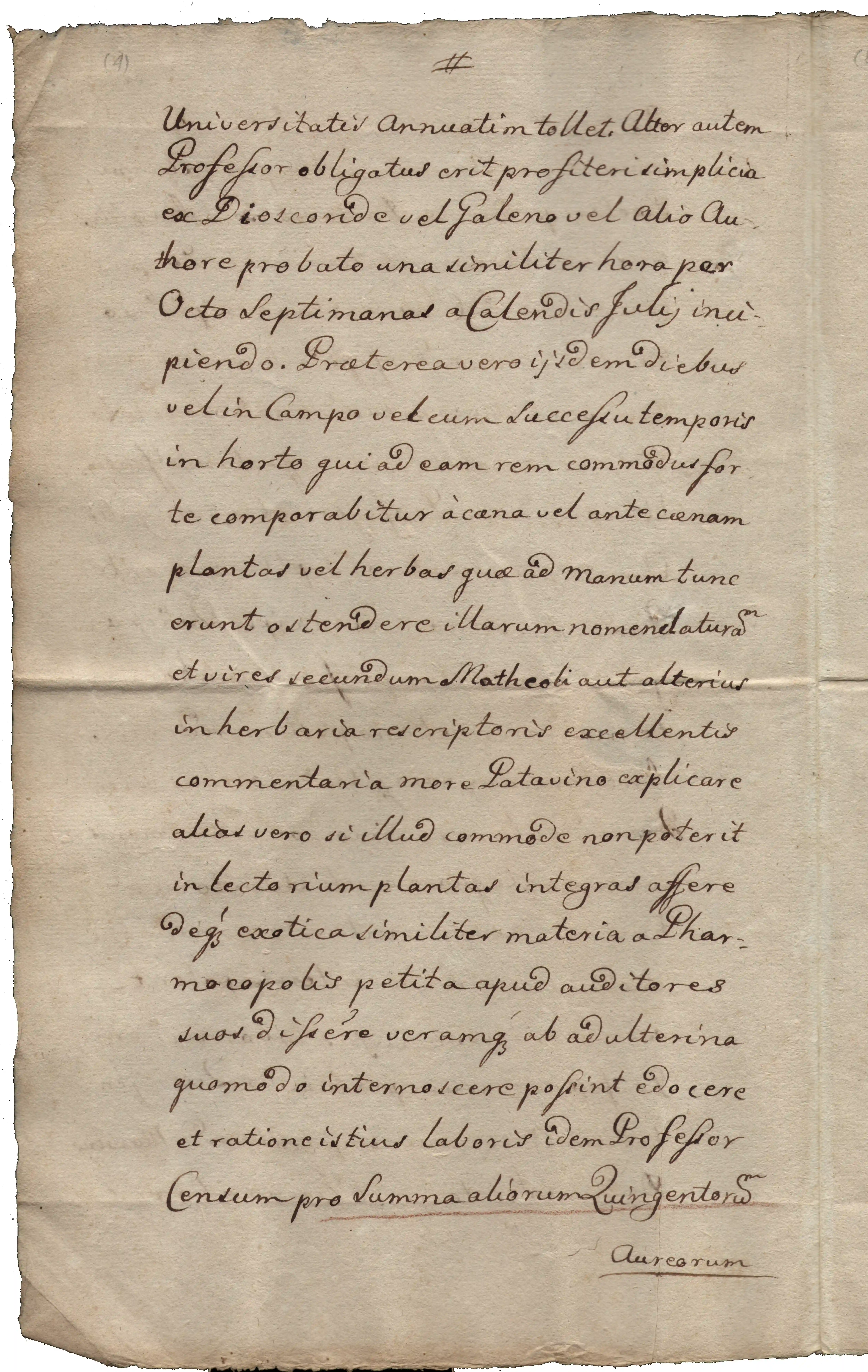 Archiwum Uniwersytetu Jagiellońskiego, sygn. 3945, s. 4.