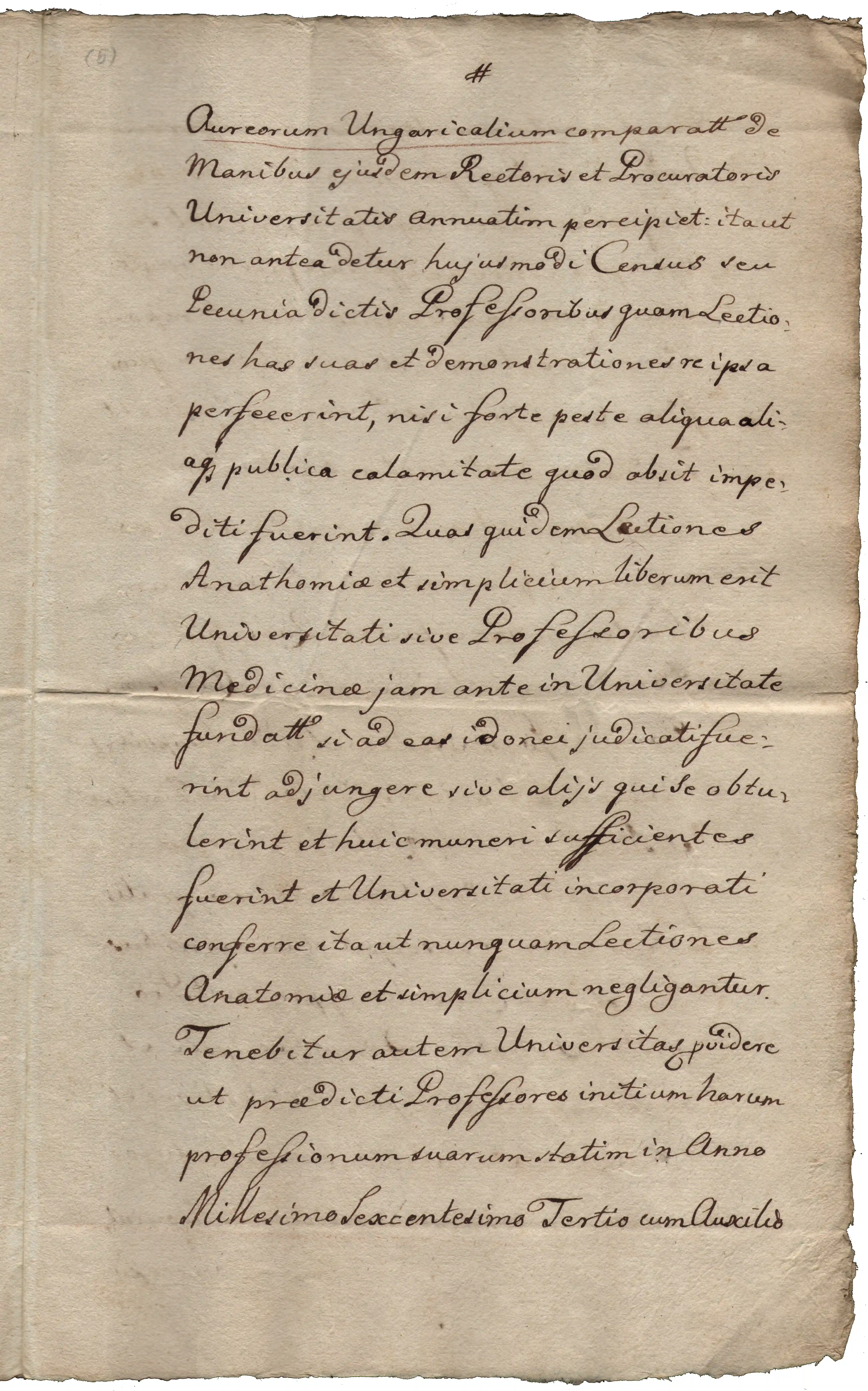 Archiwum Uniwersytetu Jagiellońskiego, sygn. 3945, s. 5.