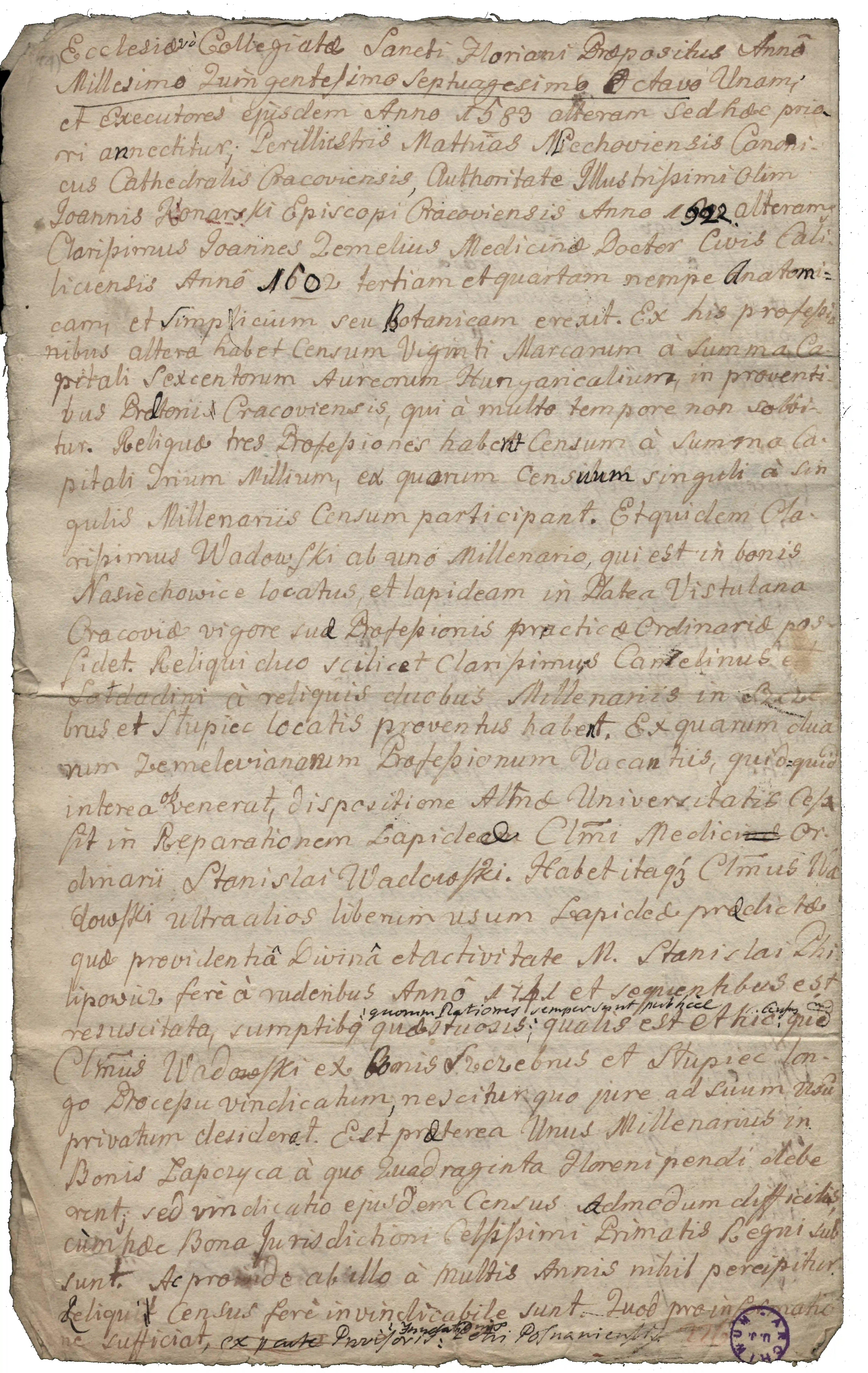 Archiwum Uniwersytetu Jagiellońskiego, sygn. 3946, s. 4.